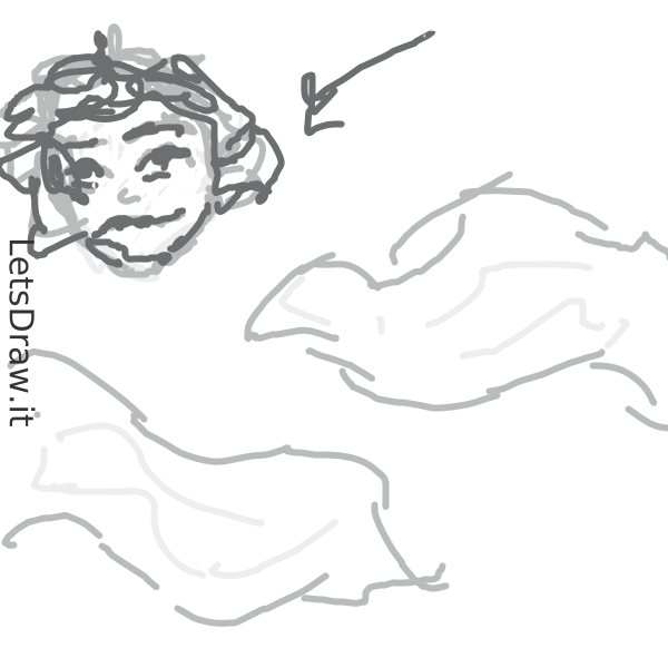 How to draw head in the clouds / bntgq3cap.png / LetsDrawIt