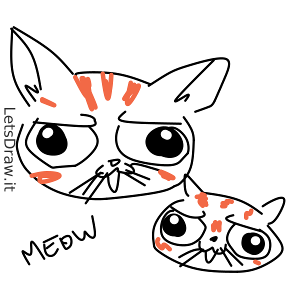 How To Draw Cats Byrbpax4png Letsdrawit 