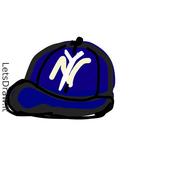 How to draw baseball cap / c4htc1tsp.png / LetsDrawIt