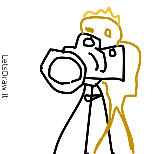 Photographer Basic Draw How to draw photographer / c4ymeq3ns.png / LetsDrawIt