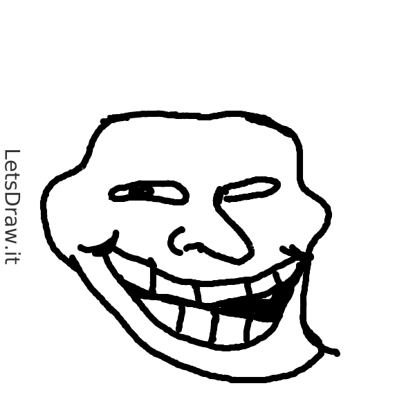 troll face how to draw  Troll face, Drawings, Face drawing