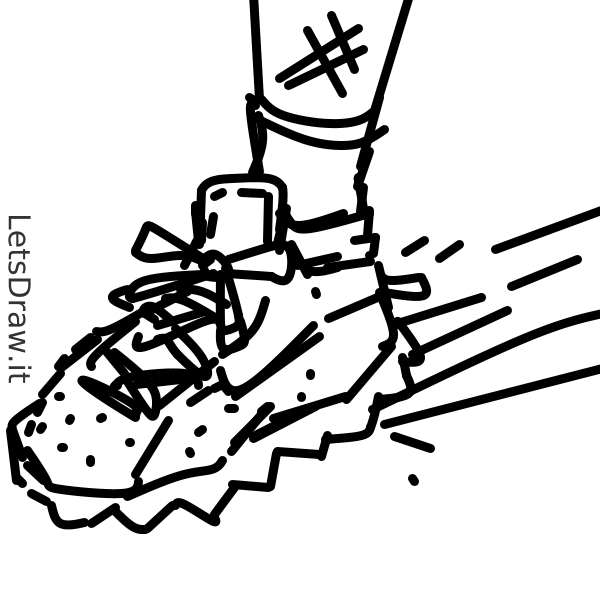 How to draw Running shoes / c7d4p8fsu.png / LetsDrawIt