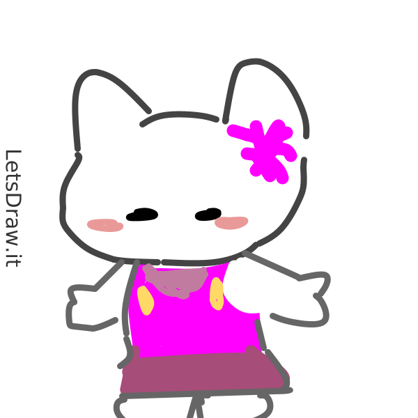 How to draw hello Kitty / 97zrbz8a4.png / LetsDrawIt