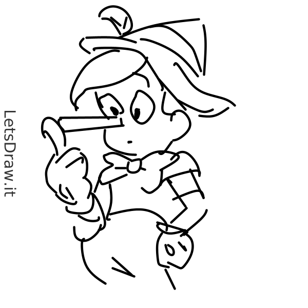 How To Draw Pinocchio C Tagq Oc Png Letsdrawit