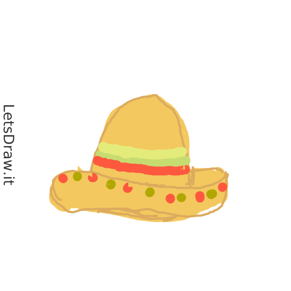 How to draw Sombrero / cfccjnzri.png / LetsDrawIt