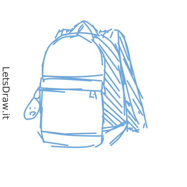 How to Draw a Backpack  Sketch Drawing of a Backpack 