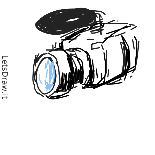 How to draw video camera / cgcdkuusy.png / LetsDrawIt