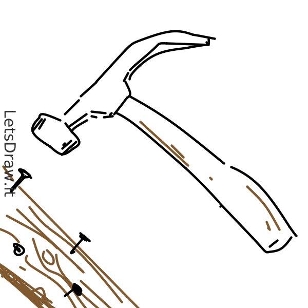 How to draw hammer / cj891kfx.png / LetsDrawIt