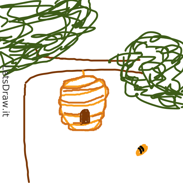 How To Draw Bee Hive Ckzxxw Kk Png Letsdrawit