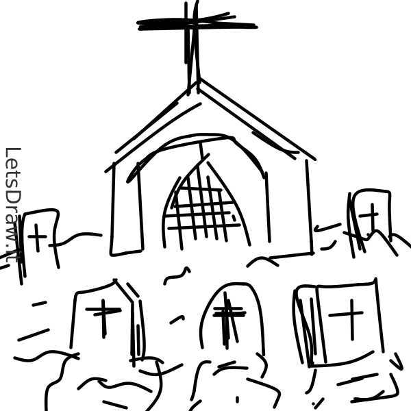 How to draw cemetery / cnp8n5fbq.png / LetsDrawIt