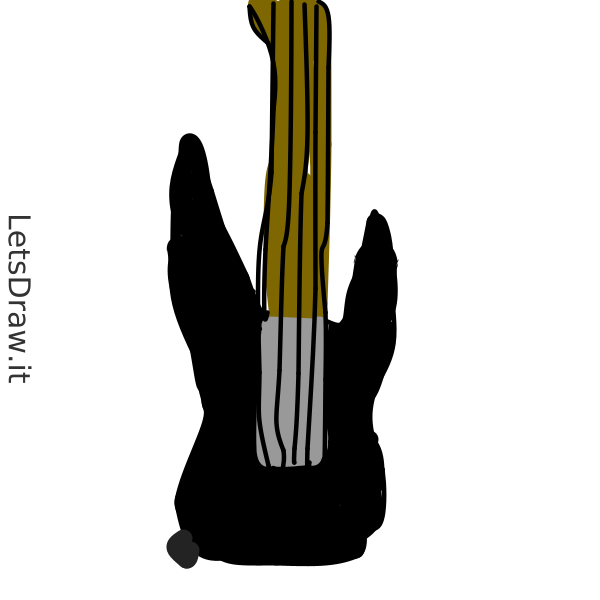 How to draw electric guitar / ct9wmhhmo.png / LetsDrawIt