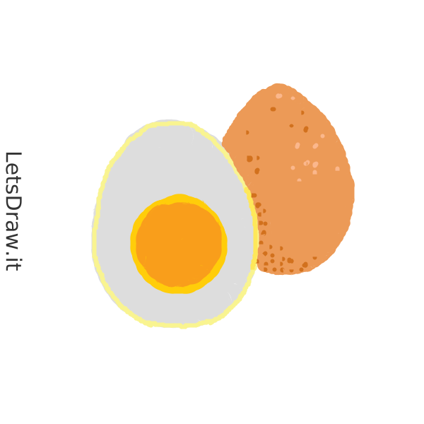 How to draw boiled egg / db4motmze.png / LetsDrawIt