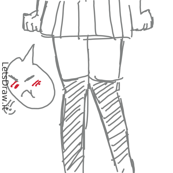 How to draw knee socks / dfewd5pe6.png / LetsDrawIt