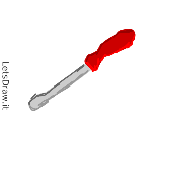 How to draw screwdriver / dgdar5gcw.png / LetsDrawIt