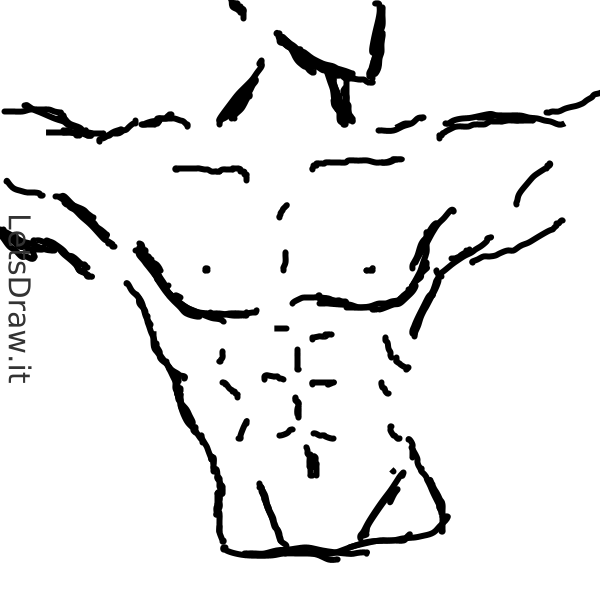 How to draw muscleman / dgqpxahks.png / LetsDrawIt