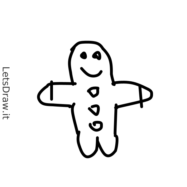 How to draw gingerbread / dgrojbfx4.png / LetsDrawIt