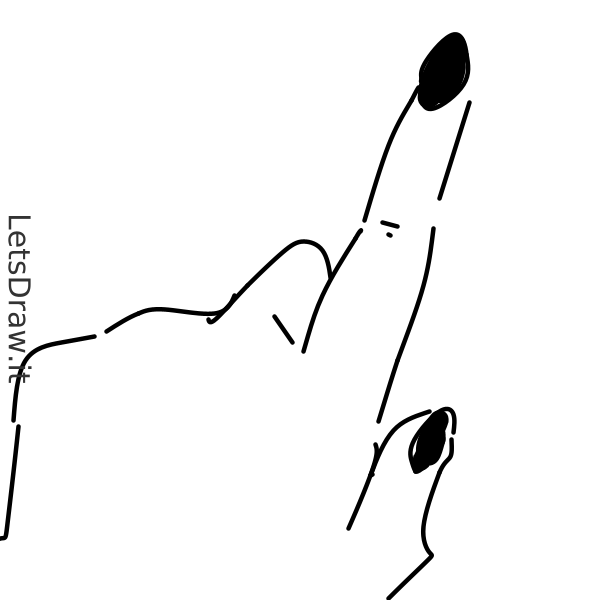 How to draw finger / dictuncq.png / LetsDrawIt