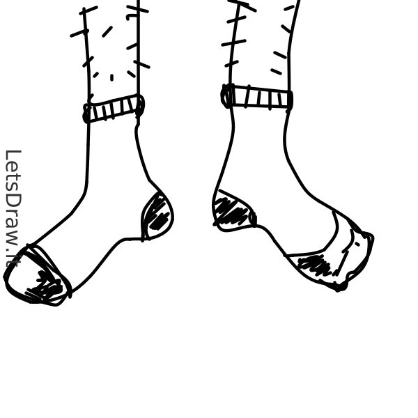 How to draw Socks / dme1diuf8.png / LetsDrawIt