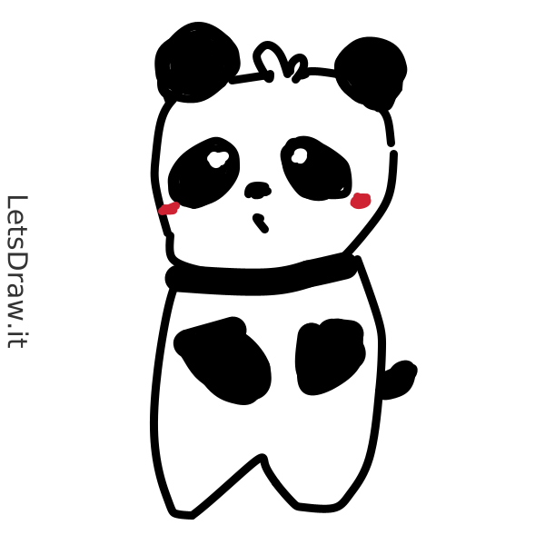 How to draw panda / dophnrf95.png / LetsDrawIt