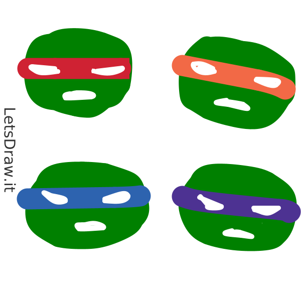 How To Draw Ninja Turtles   Ear8nykjx.png   Letsdrawit