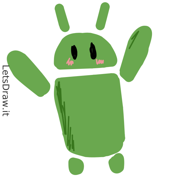 How to draw Android / Learn to draw from other LetsdrawIt players