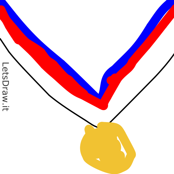 How to draw gold medal / edbogz5oh.png / LetsDrawIt