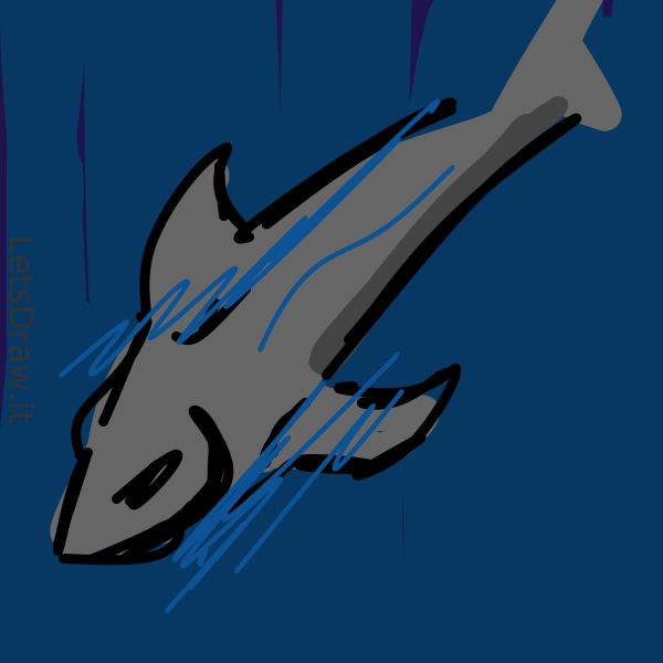 How to draw Sharks / eebef1azj.png / LetsDrawIt