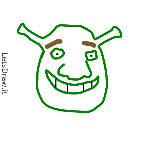 How To Draw Shrek   Ejjxu37n.png   Letsdrawit