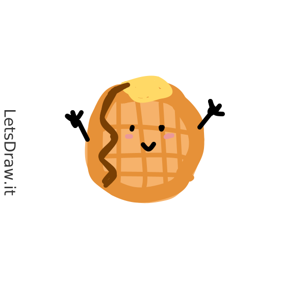How to draw Waffle / ep64gwdj4.png / LetsDrawIt