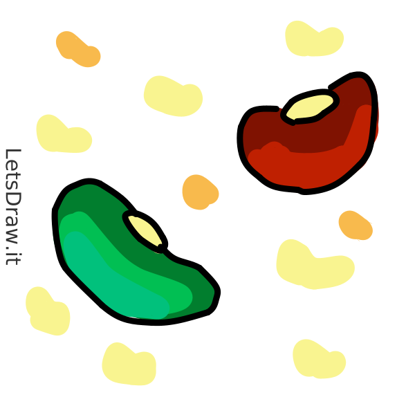 How to draw beans / esm7jk9nx.png / LetsDrawIt