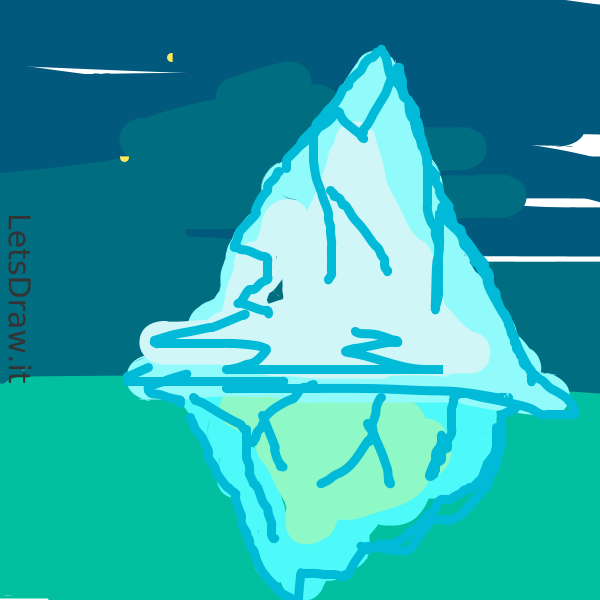 How to draw iceberg / etddx763i.png / LetsDrawIt