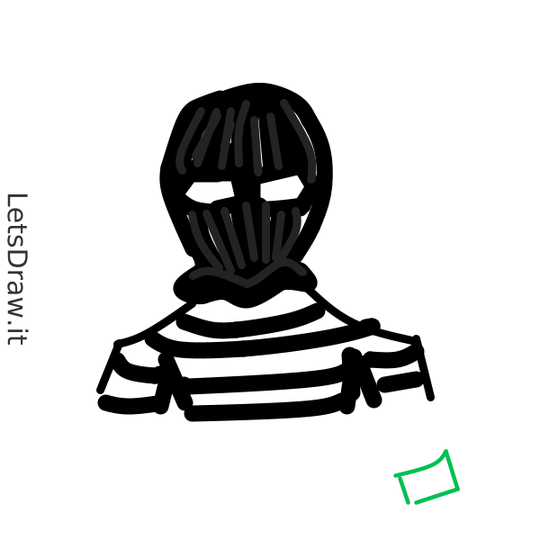 How to draw robber / ewemkgtwr.png / LetsDrawIt