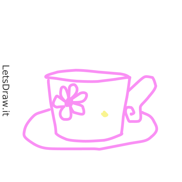 taza para té dibujo / LetsDrawIt