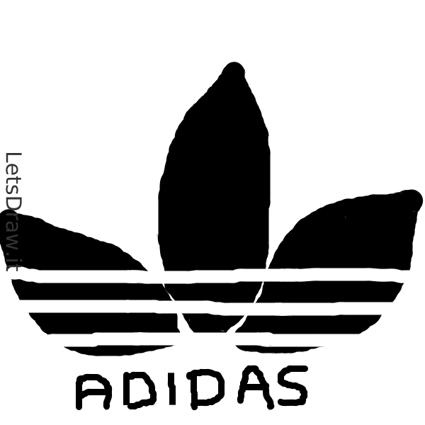 How to draw Adidas / f4batakhr.png / LetsDrawIt