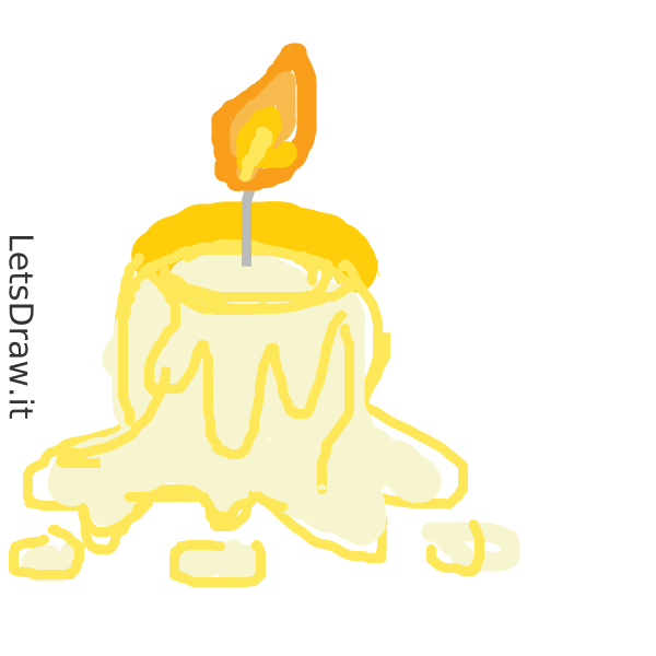 How To Draw Melting Candle F5mkqfunw Png LetsDrawIt