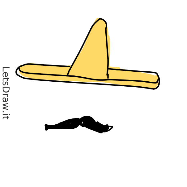 How to draw sombrero / f78geq9sk.png / LetsDrawIt