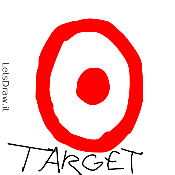 How to draw Target / f9aggo4gw.png / LetsDrawIt