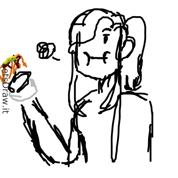 How to draw hungry / f9brx87c8.png / LetsDrawIt