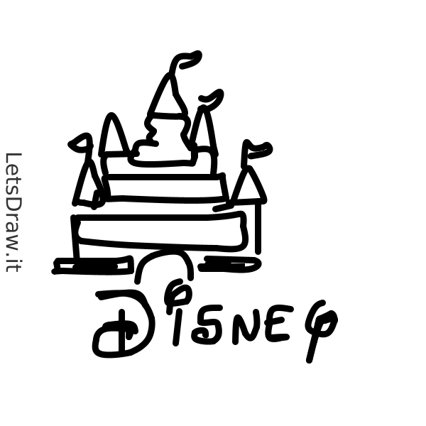 How to draw Disney / LetsDrawIt