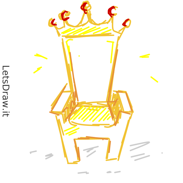 How to draw throne / Learn to draw from other LetsdrawIt players