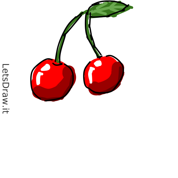 How to draw cherries / fijmffoe3.png / LetsDrawIt