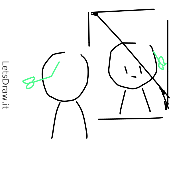 How to draw reflection / LetsDrawIt