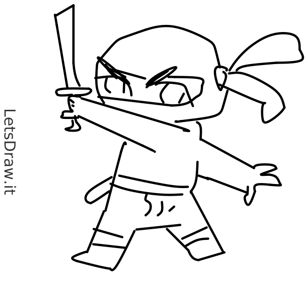 ninjas drawings easy
