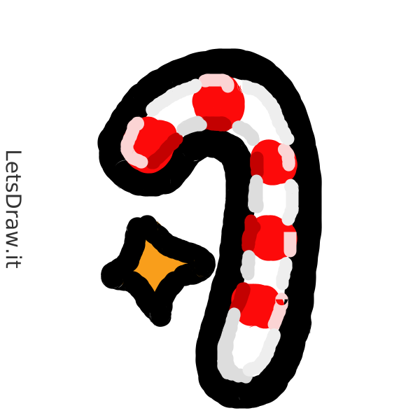 How to draw candy cane / g3dptrje4.png / LetsDrawIt