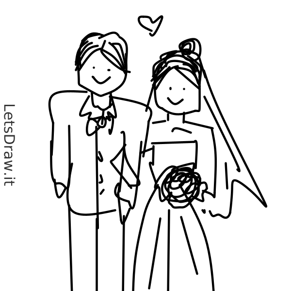 How to draw wedding / g54cen1br.png / LetsDrawIt