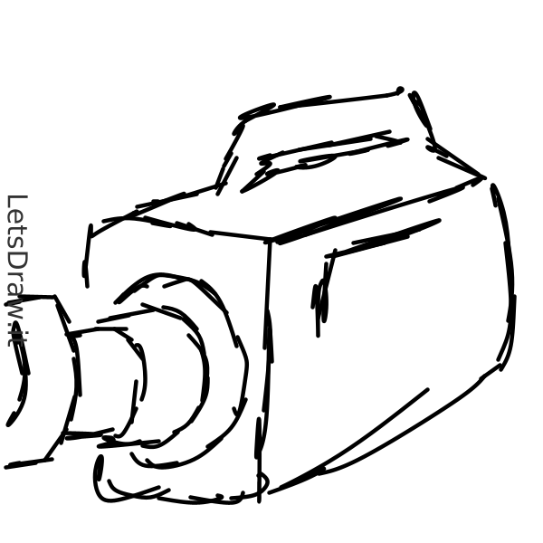 How to draw video camera / g5wwfqcjy.png / LetsDrawIt