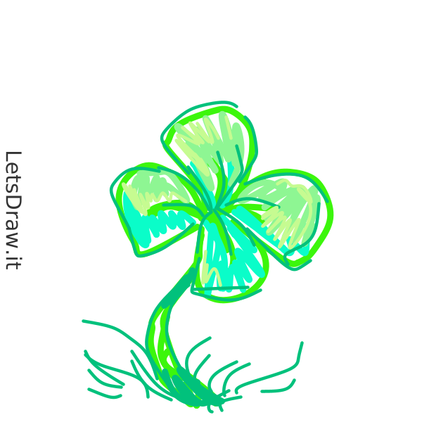 How to draw cloverleaf / g731kz6fg.png / LetsDrawIt