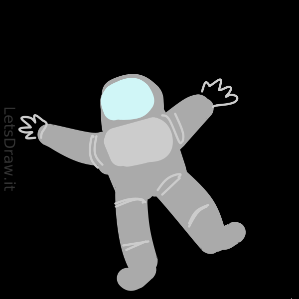 How to draw Astronaut / geutk8wsj.png / LetsDrawIt