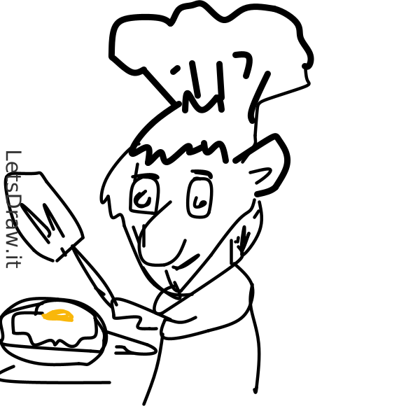 How to draw cooking / ghozj5k4o png / LetsDrawIt