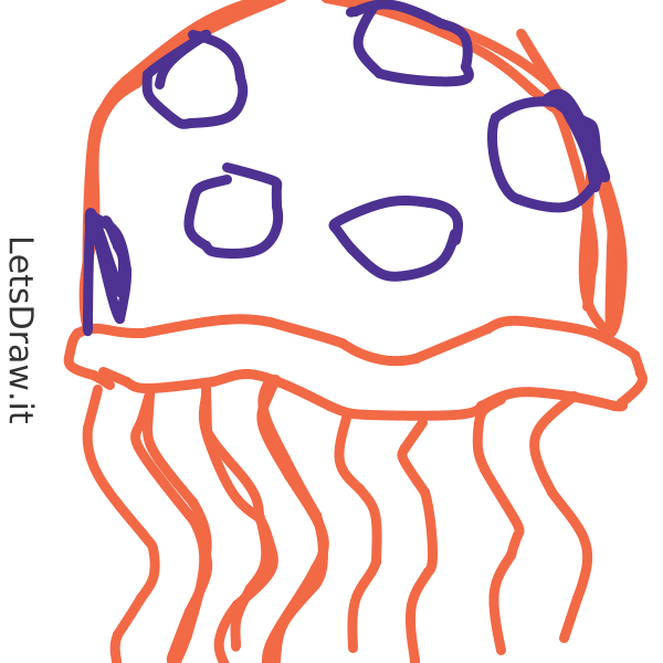 how to draw a jellyfish from spongebob